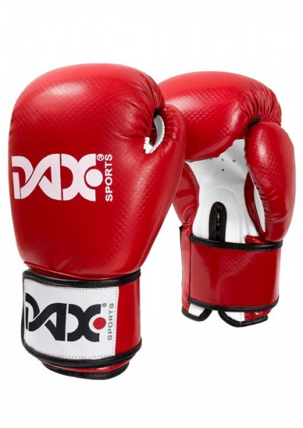 ONYX TT - Boxhandschuh - Kunstleder (Carbon-Optik) - rot