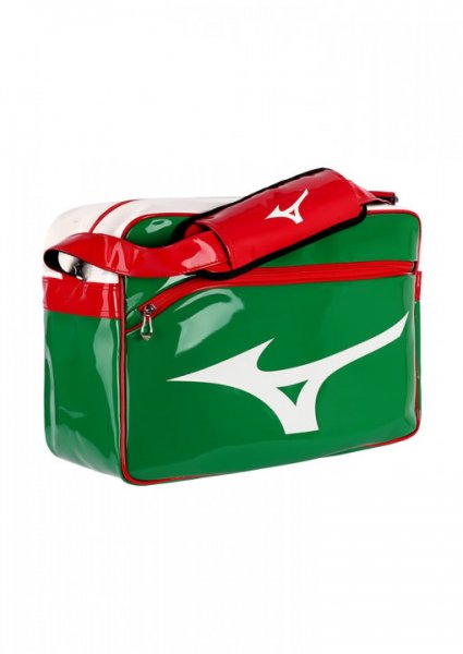MIZUNO Enamel Bag, grün-rot-weiss