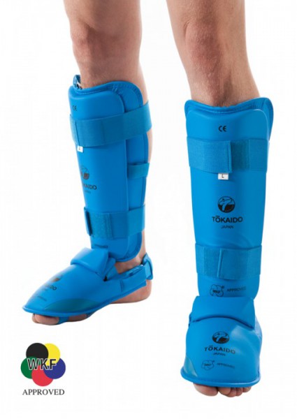 TOKAIDO Schienbein-/Fußschutz - blau - WKF approved