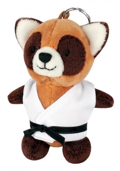 Plush animal pendant red panda