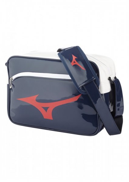 MIZUNO ENAMEL BAG, Umhängetasche - blau/rot