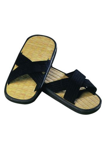 Slipper Zori with rice straw overlay